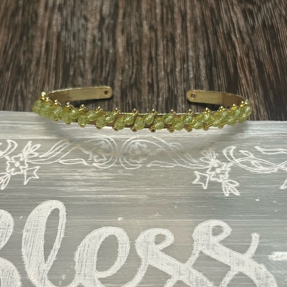 Peridot Gold Bangle